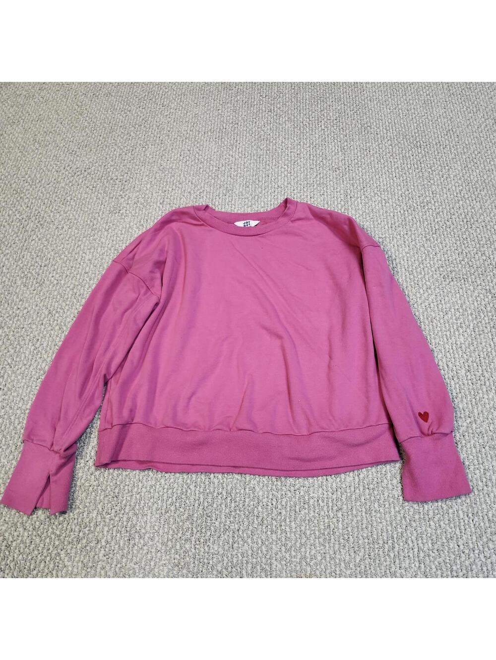 Joy Lab Pink Long Sleeve Sweatshirt Women's Size Large